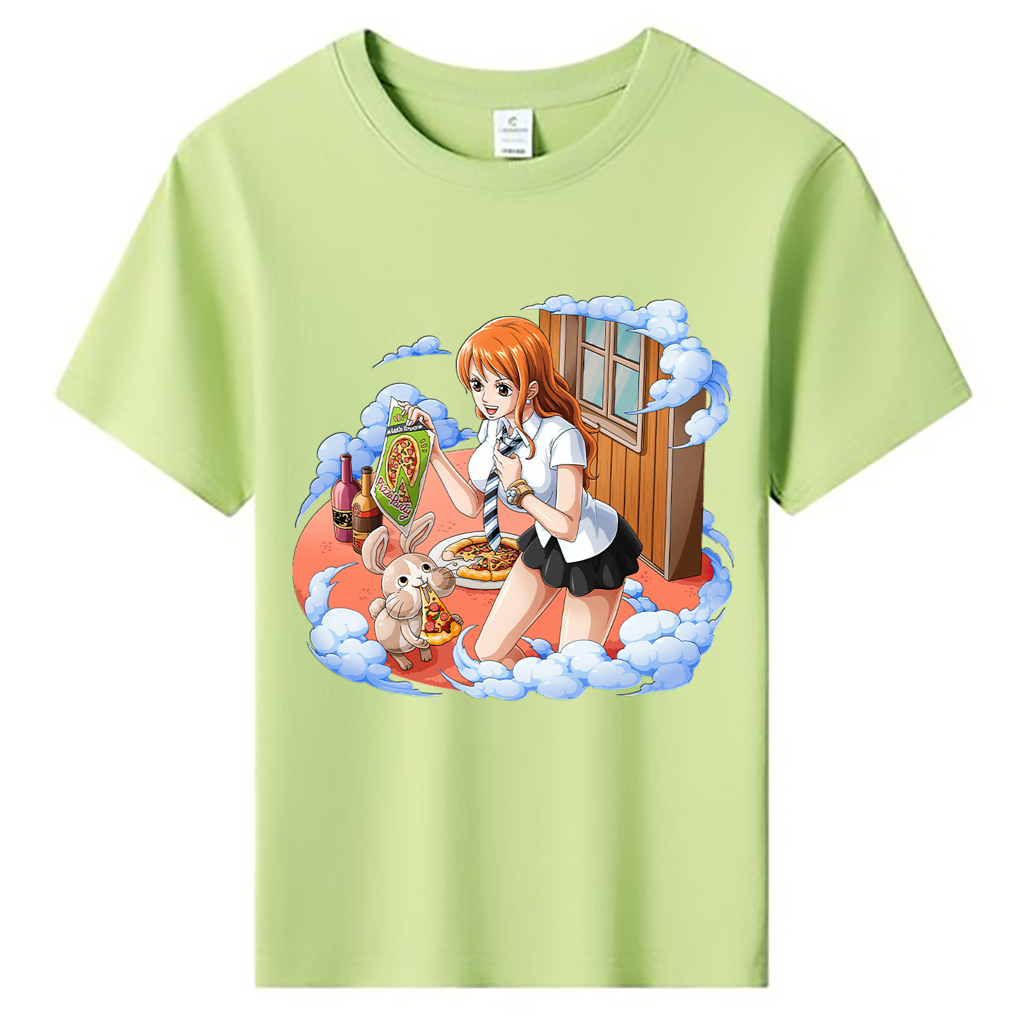 （画像用） ワンピース ナミ ONE PIECE Nami 綿100％キッズTシャツ（フロントプリント）